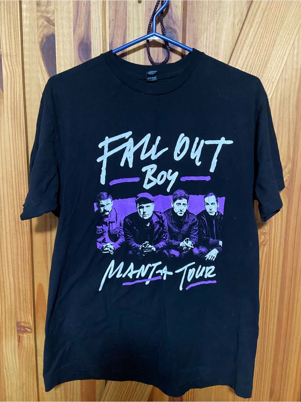 Fall Out Boy Black 'Mania Tour' Graphic Tee